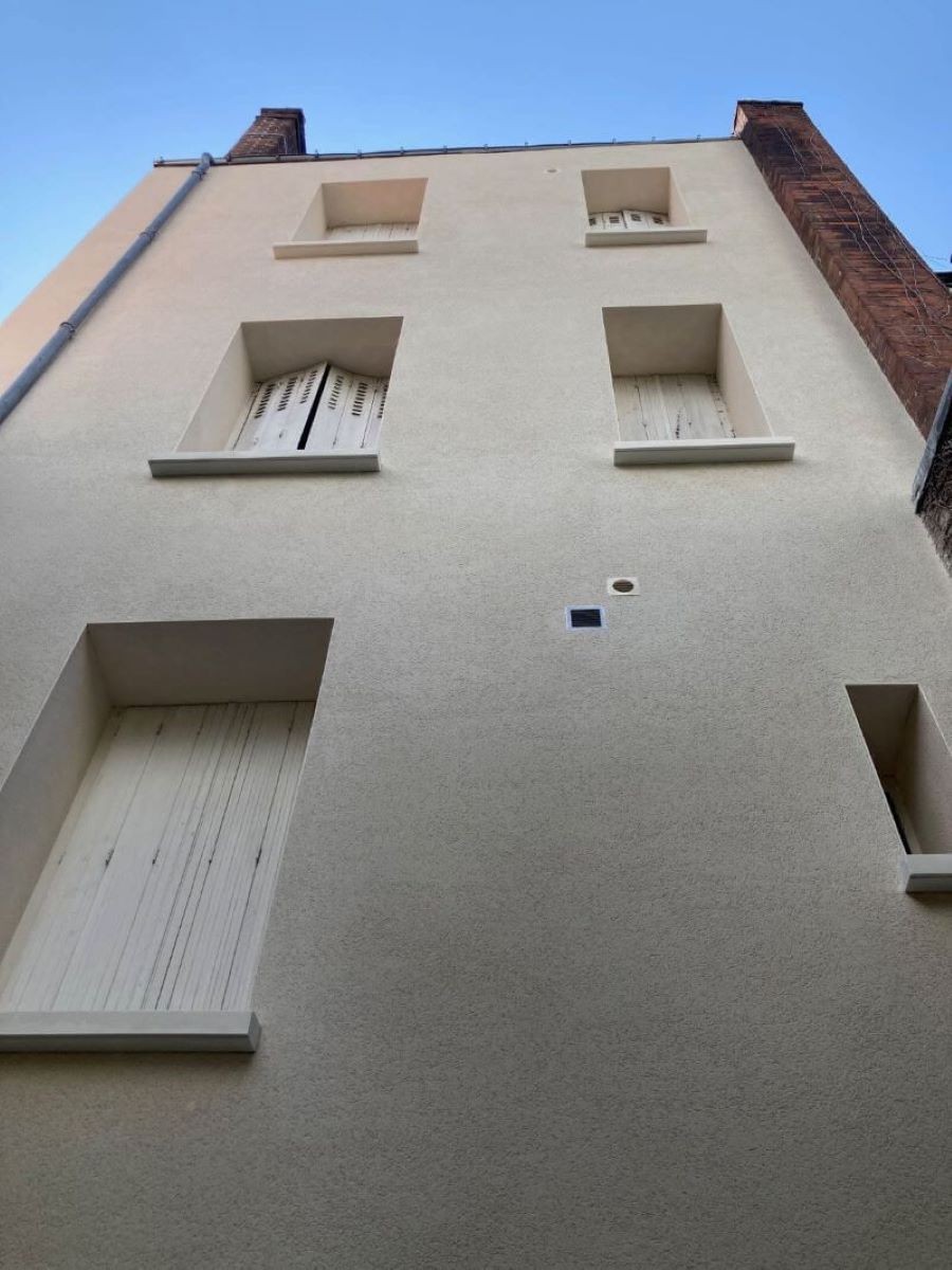 Façade après l'isolation extérieure